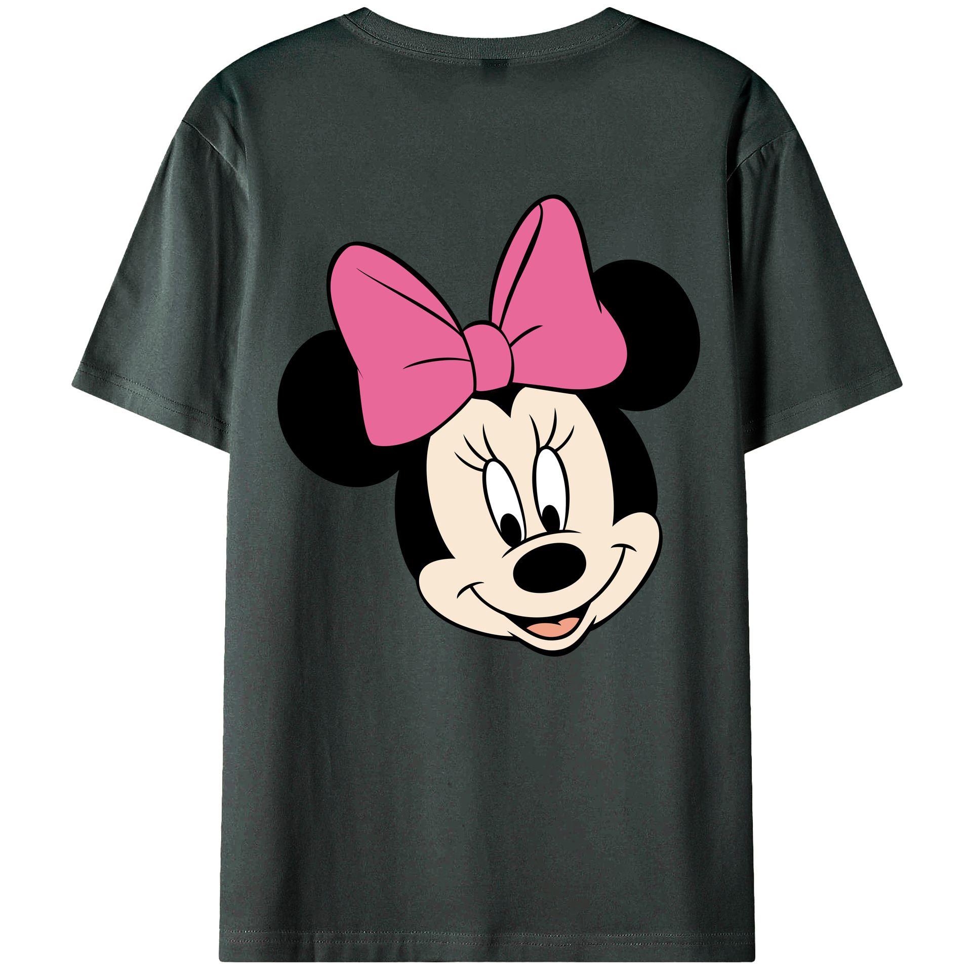 ミッキーマウス Mickey Mouse 綿100％ メンズ半袖Tシャツ（バックプリント） 通気性